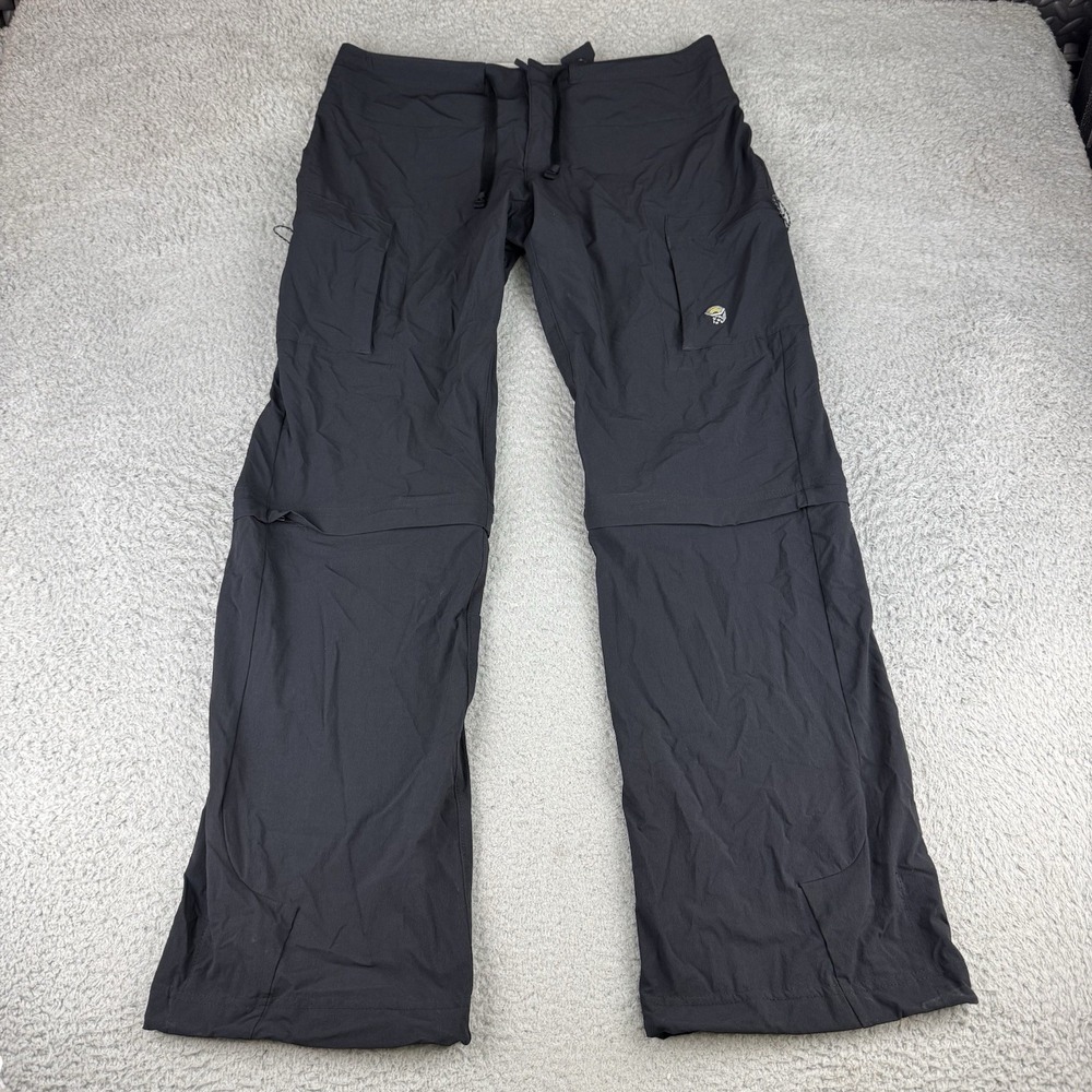 Mountain Hardwear Convertible Pants Womens 10 Regular Black Outdoor Hiking